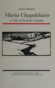 Cover of Maria Chapdelaine