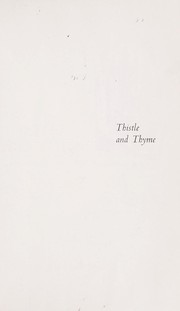 Cover of Thistle and Thyme: Tales and Legends from Scotland
